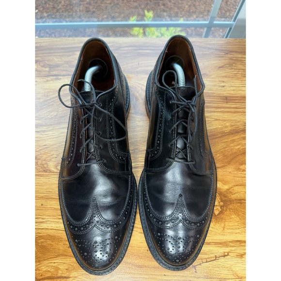 Allen Edmonds Black Macneil Wingtip Oxfords Sz 10.5 main image 10